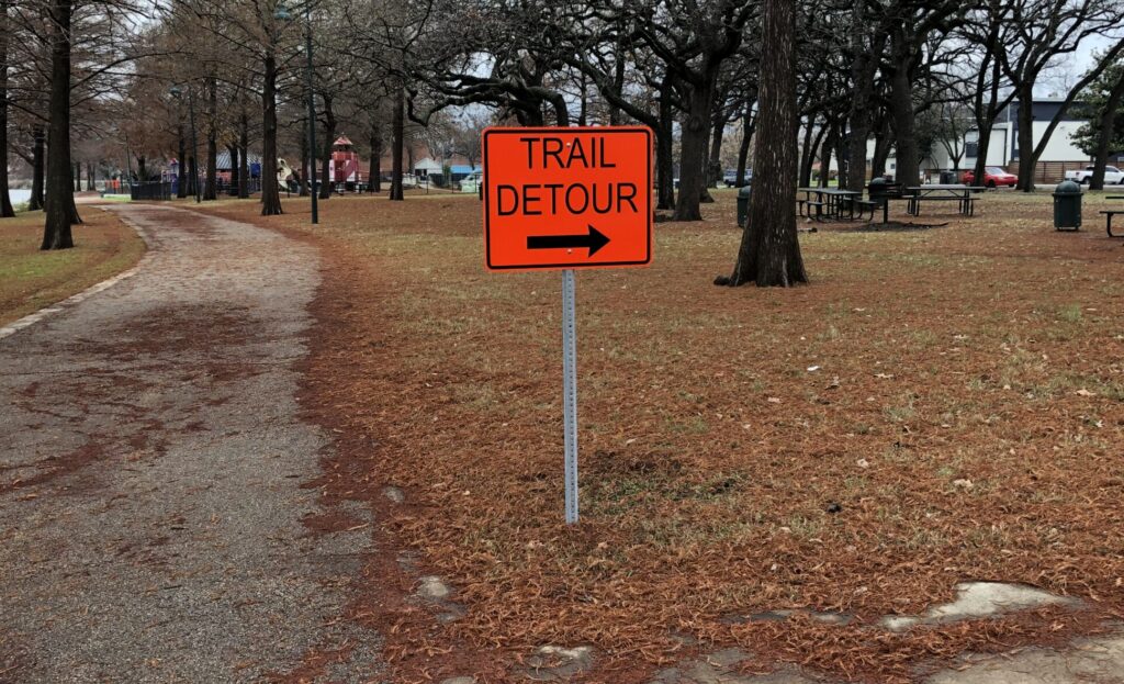 Bachman Lake Dam and Spillway construction underway